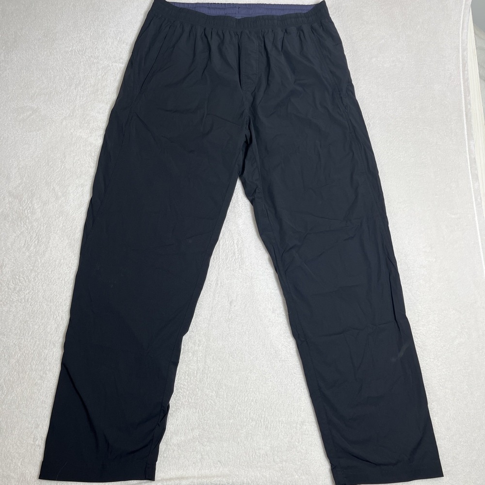 Rhone Pants Mens XL‎ Black Versatility Training Nylon Stretch Drawstring Golf